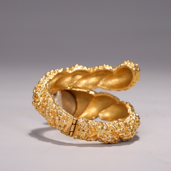 Vintage Trifari Johnathan Bailey For Clamper Lady Watch Bracelet Bangle - Picture 6 of 6